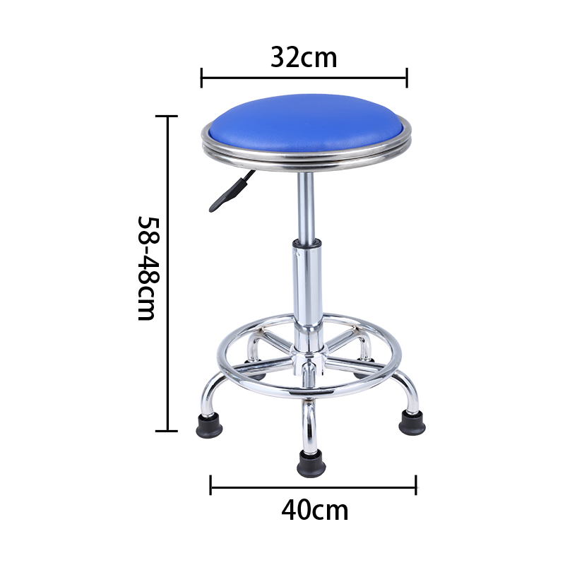 防静电升降凳工厂学校实验室车间流水线不锈钢旋转工作圆凳酒吧椅 商业/办公家具 酒吧凳 原图主图