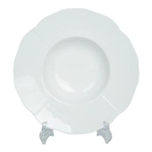 云遇川草帽盘景德镇餐具高白瓷盘牛排盘西餐盘会所盘轻奢高级感新