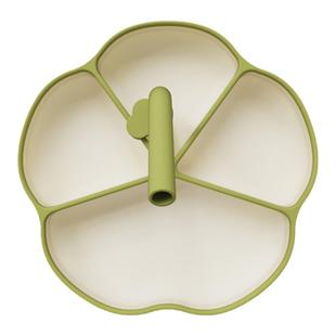 英氏宝宝餐盘儿童硅胶婴儿吸盘式碗辅食分格学食一体式吃饭餐具