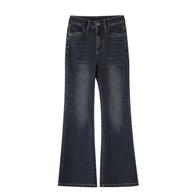 专治腿粗，修容腿型的微喇牛仔裤