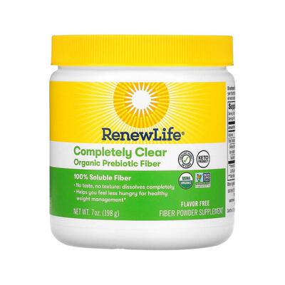 香港直发ReNew Life有机益生元纤维粉补充剂温和滋养不刺激198g