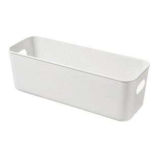 收纳盒长方形长条收纳宿舍贴纸收纳盒ins桌面塑料大容量杂物功能