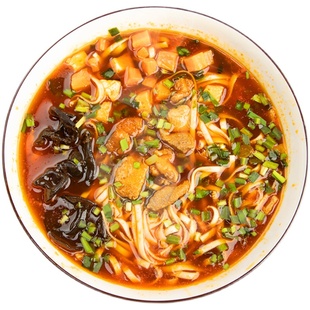 陕西特产宝鸡扶风臊子面待煮岐山桶装酸辣哨子面挂面带调料面条