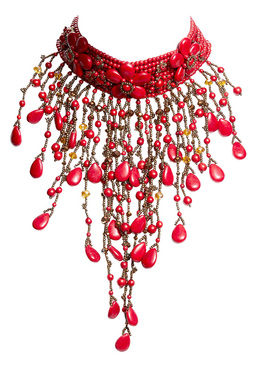 欧美短款项链夸张个性流苏颈链