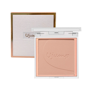 奶杏色单色腮红盘 细腻持久自然低饱和收缩膨胀裸色素颜胭脂粉饼