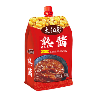 太阳岛熟酱450g拧盖包装东北大酱大豆酱黄豆酱拌面酱黄瓜蘸酱即食