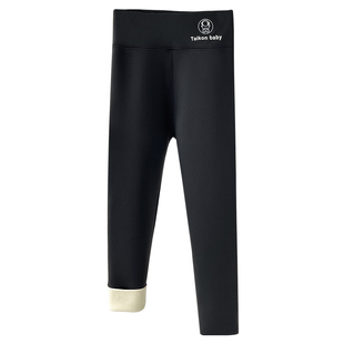 女童鲨鱼裤冬保暖儿童加绒加厚裤中大童冬季一体羊羔绒特厚打底裤