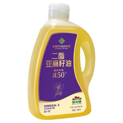 金丰盛二酯亚麻籽油1L装