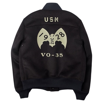 飞行服纯羊毛夹克海觉