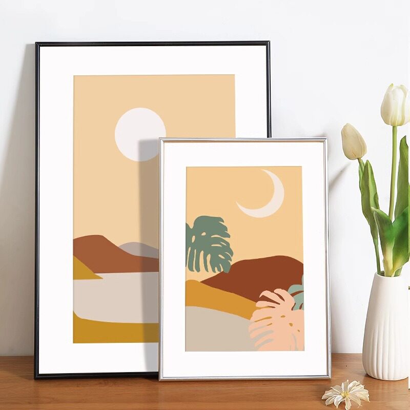 铝合金相框a4金属相框轻尺寸大框架感框营业执照奢高级4k空画框