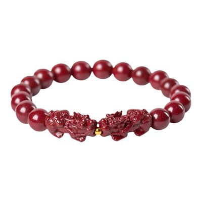 朱砂貔貅手链【99足金转运珠】