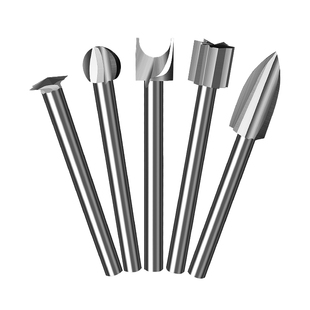 木工雕刻刀头6mm木雕工具电动钻头根雕微雕木头开槽清底定珠尖刀