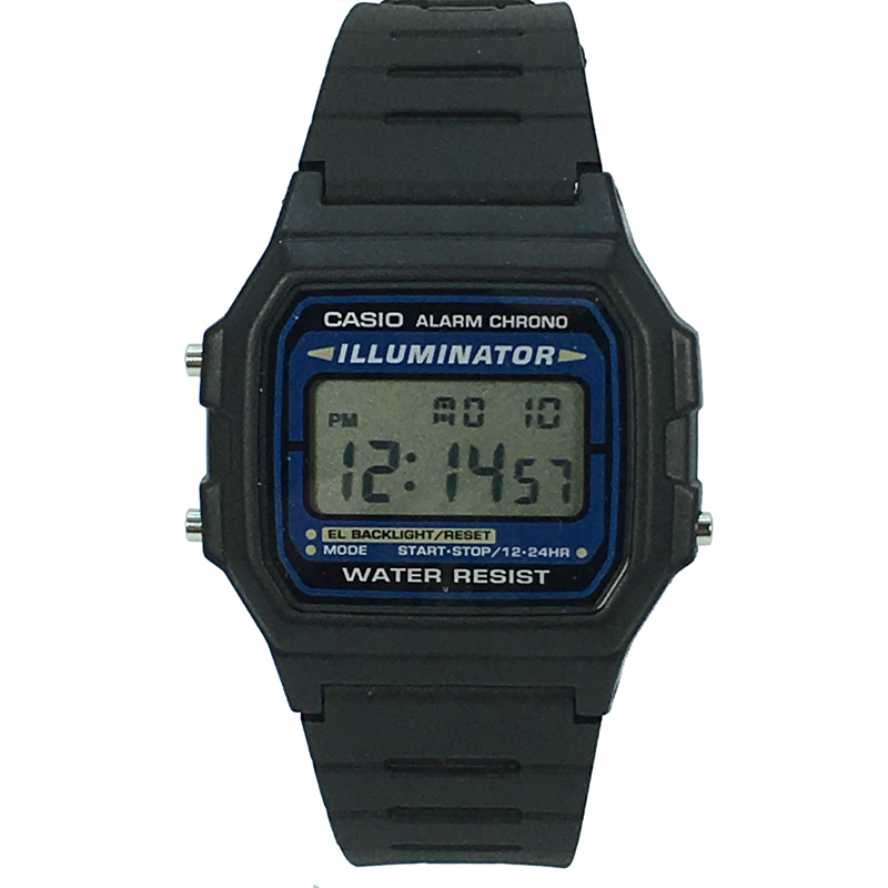 卡西欧CASIO F-105W-1手表防水带日历闹钟秒表复古电子小方表