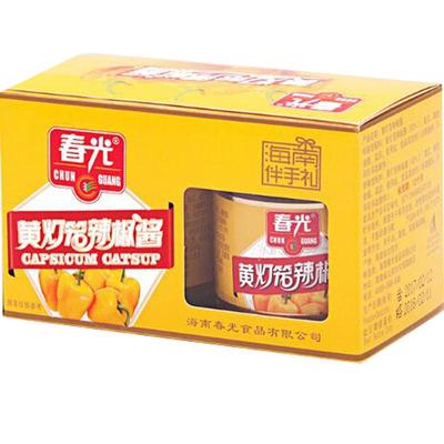 玻璃瓶海南特产黄灯笼辣椒酱春光