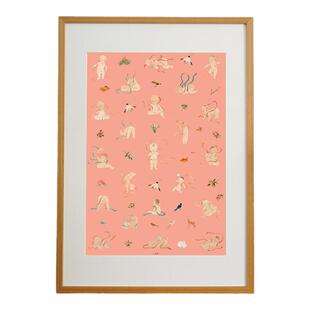 一二山 皇小小 上天的礼物水墨画客厅玄关电箱装饰画沙发背景竖画