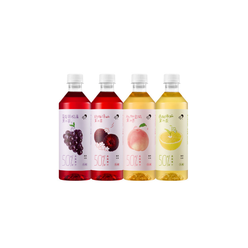 喜茶50%果汁茶饮料*4瓶