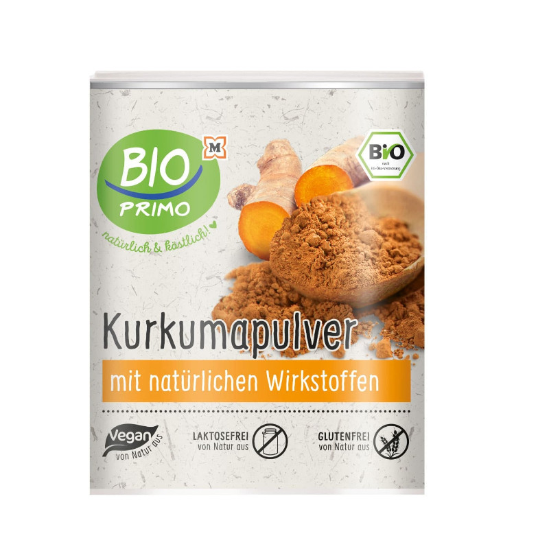 德国BIO PRIMO有机姜黄粉天然纯粉健身人群料理烘焙调味膳食原料
