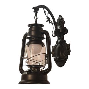 极古接电式马灯煤油灯老油灯复古LED户外饭店走廊农庄山庄壁灯