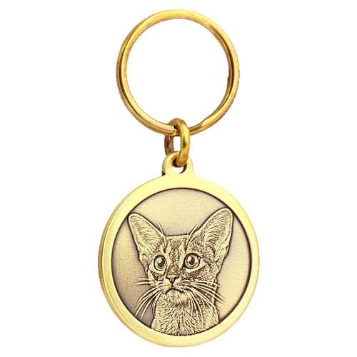 深雕纯铜狗牌定制狗名牌项圈猫牌铃铛身份牌吊牌宠物防丢走失挂牌