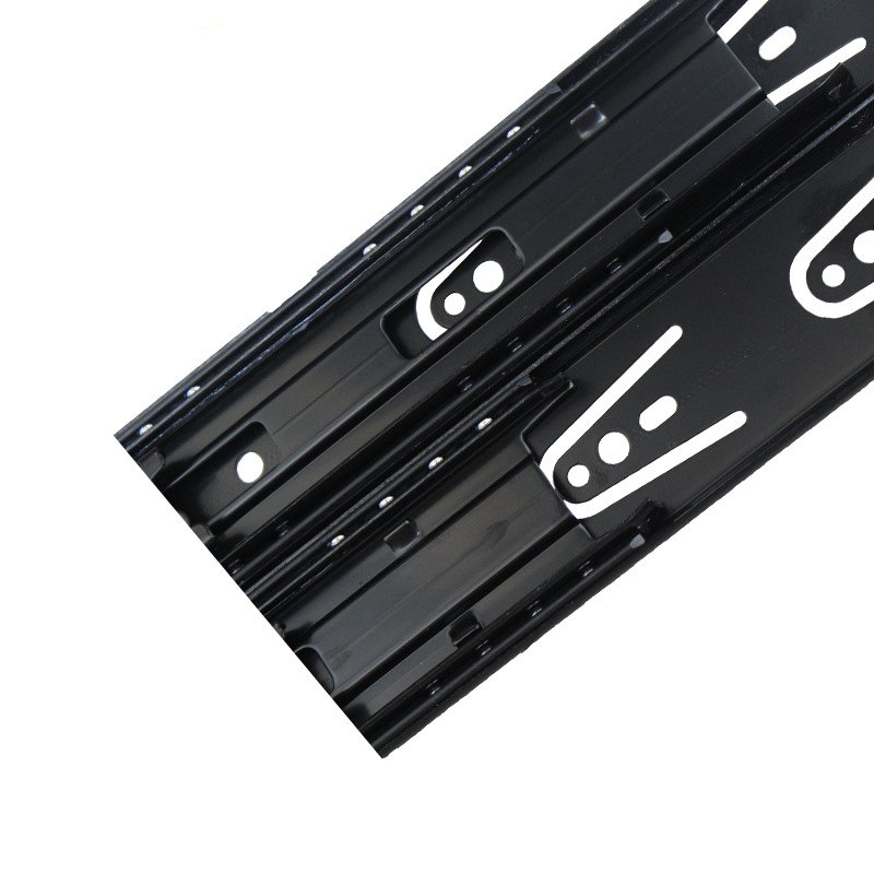 德国海蒂诗三节轨5332/5632侧装阻尼导轨抽屉轨道批发承重30kg