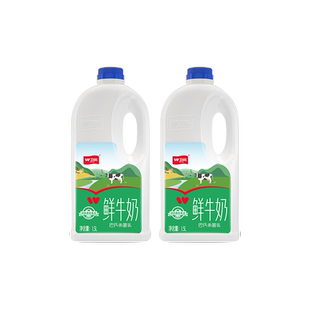 卫岗旗舰店巴氏杀菌乳鲜牛奶早餐奶大桶家庭装低温鲜奶1.5L*2桶