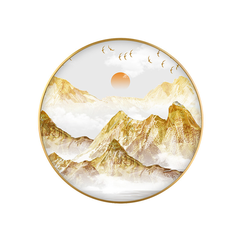 进门玄关过道装饰画背有靠山