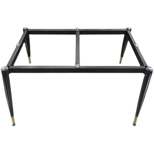 简约岩板瓷砖餐桌腿支架大理石支撑底座玻璃桌脚木板金属铁艺桌架