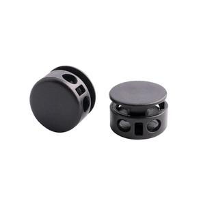 弹簧扣收口羽绒服卫衣帽子裤脚抽绳调节金属衣服扣子塑料猪鼻纽扣