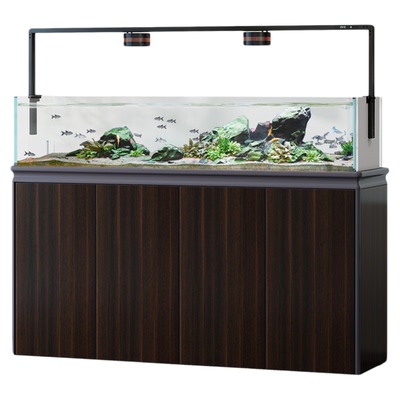 森森新款超白玻璃底滤溪流缸