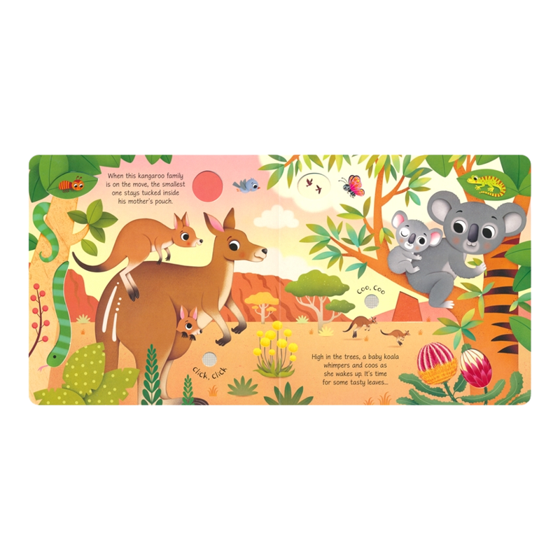 Usborne Sound Books Baby Animal Sounds 尤斯伯恩发声书 小动物的声音 触摸纸板书 亲子绘本 英语早教启蒙 英文原版进口儿童图书
