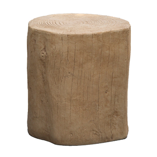 凌虹镁泥边几木桩树桩墩子茶几凳摆件床头柜花架民宿风侘寂风复古