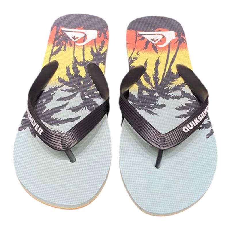 现货Quiksilver2025新款夏季男士橡胶潮牌人字拖冲浪休闲外穿凉拖