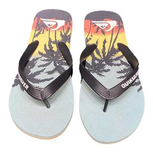 现货Quiksilver2026新款夏季男士橡胶潮牌人字拖冲浪休闲外穿凉拖