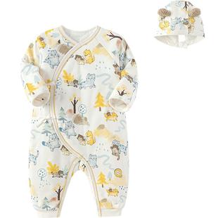 巴拉巴拉童装冬装新生婴儿连体衣男女宝宝衣服哈衣夹棉保暖可爱萌