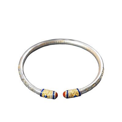 顺钦银楼新中式女S9999足银手镯