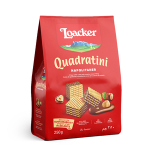 Loacker莱家进口榛子巧克力夹心威化饼干儿童休闲网红办公小零食