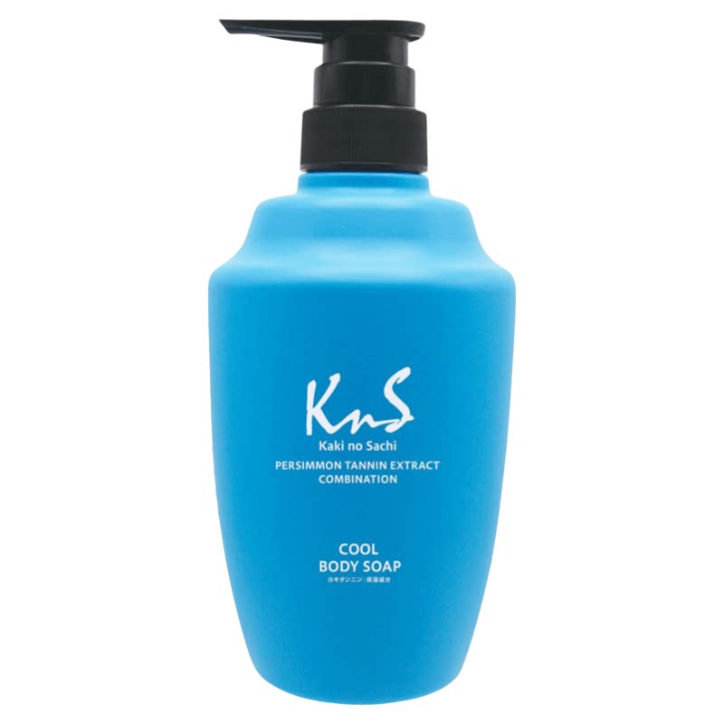 日本代购KnS柿之幸沐浴露清凉控油除汗臭老年味清爽持久留香450ml