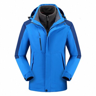 冲锋衣定制工作服印字logo三合一外套户外工装秋冬季订做刺绣校服