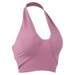 白色挂脖背心瑜伽套装女美背夏季防震普拉提时尚性感运动健身上衣