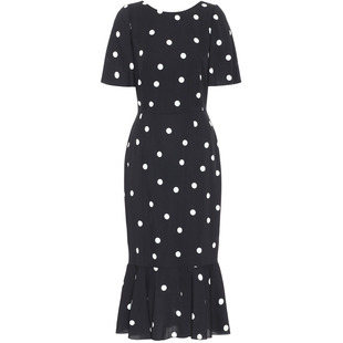 洋气连衣裙大码女装夏季胖妹妹mm遮肚减龄复古波点显瘦雪纺鱼尾裙