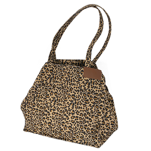 帆布包大容量大包包豹纹手提袋通勤日系女大学生上课单肩包托特包