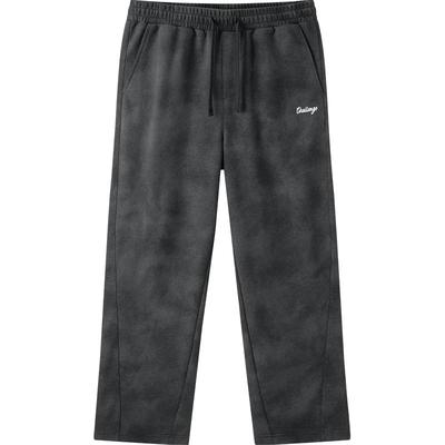 森马休闲裤男2024秋季新款街头个性宽松直筒长裤时尚字母刺绣裤子