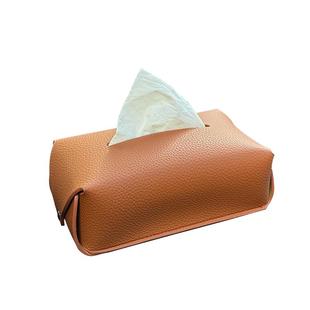 车用真皮荔枝纹纳帕皮车载纸巾盒纸巾袋收纳箱收纳袋摆件挂式挂件