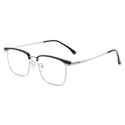 超轻金属半框近视眼镜学院风斯文痞帅眼镜可配度数散光定制防蓝光