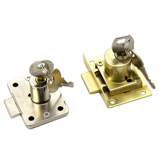 抽屉锁办公桌文件柜子锁老式抽屉锁锁芯家用大芯808上海505家具锁