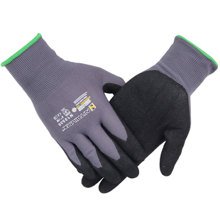 赛立特N10530丁腈磨砂劳保手套耐磨防滑防油渗透装配维修柔软贴手