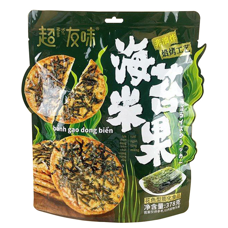 超友味海苔米饼378g袋装海苔米果