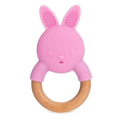 nuby榉木动物食品级婴儿防咬胶