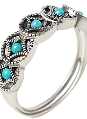 宫里上新优化绿松石福安聚宝戒指