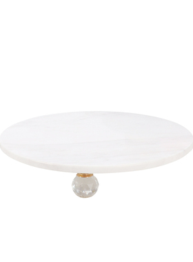 桌面大理石圆形托盘寿司甜品餐盘